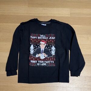 Gildan Black Graphic Men's Crewneck Sweater